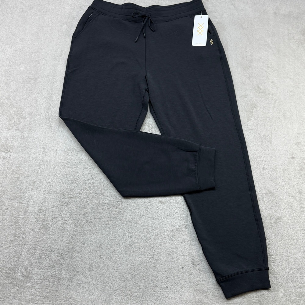 Rhone DreamGlow Joggers Women XL Black Tapered Activewear Luxury Basics Yoga Gym